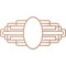 Ekena Millwork Elizabeth Wood Fretwork Pierced Ceiling Medallion, Cherry, 38"W x 19"H x 10 1/2"IW x 18"IH x 3/8"T CMWP38X19X0375EBCH - alternate 4
